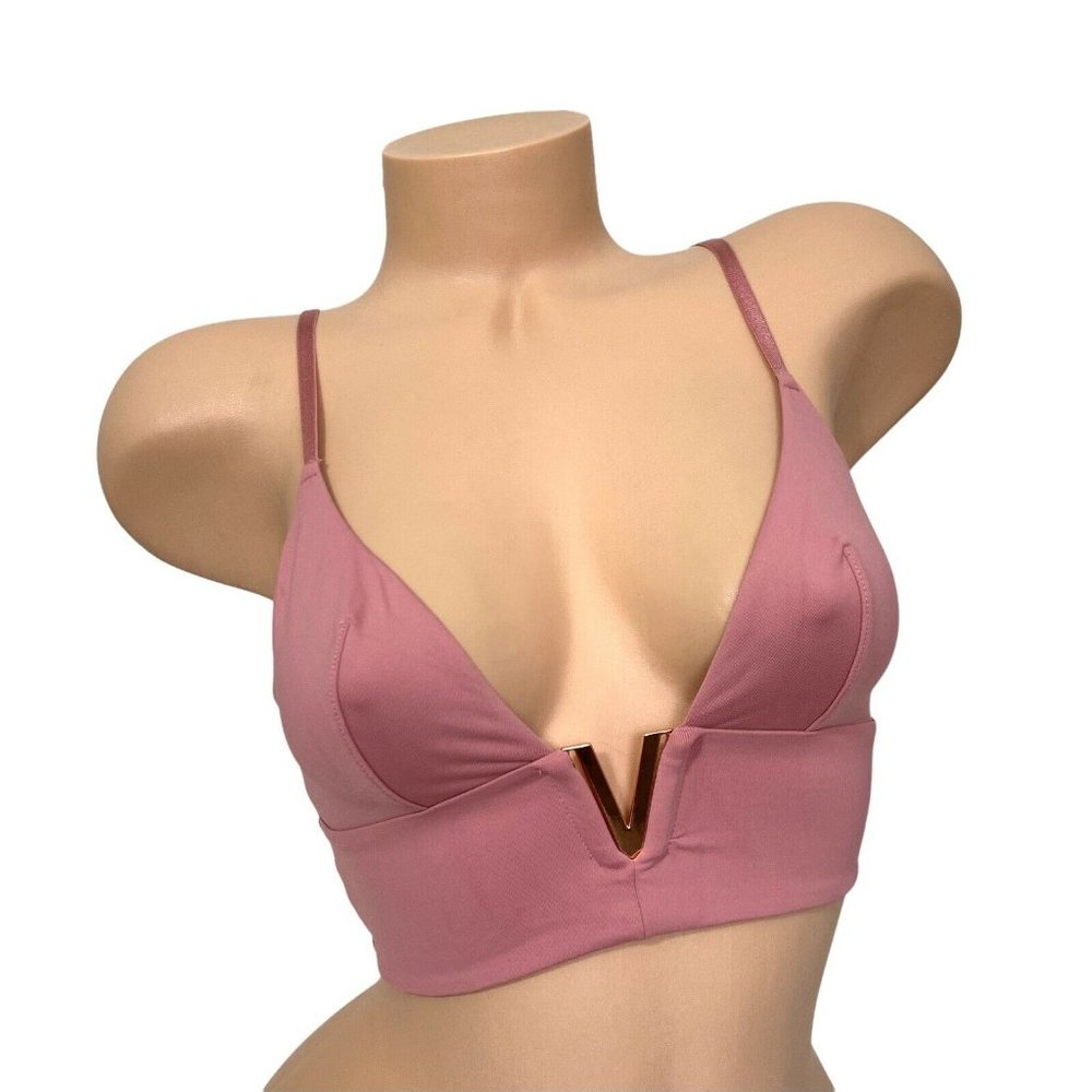 Victoria's Secret Very Sexy Illusions Soft V-Hardware Plunge Bralette Bra